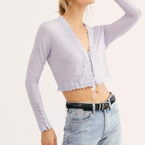 Free People Third Date Top in Lilac, M